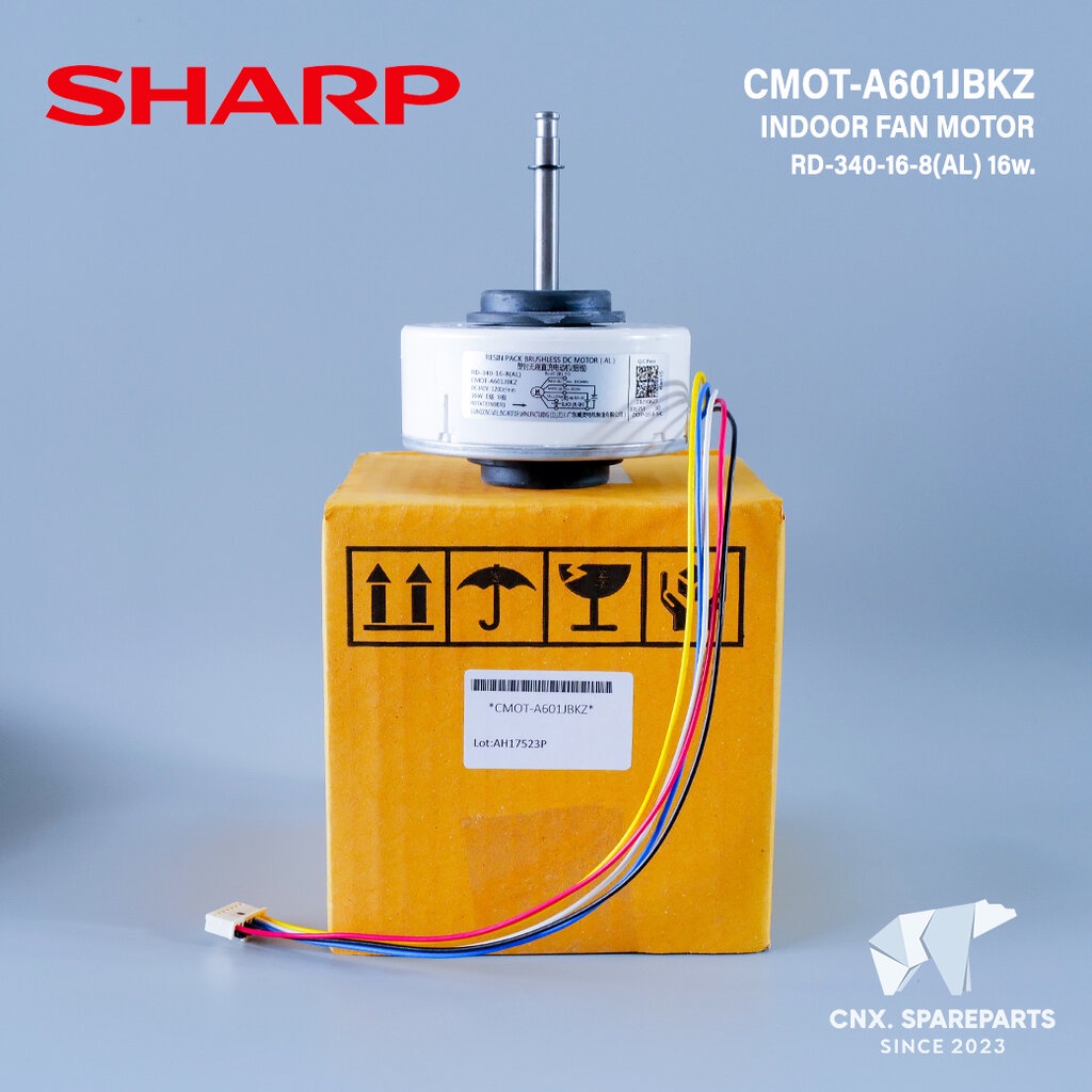 CMOT-A601JBKZ ใช้แทน A546JBKZ มอเตอร์แอร์ SHARP มอเตอร์คอยล์เย็น แอร์ชาร์ป 16W. RD-340-16-8(AL)