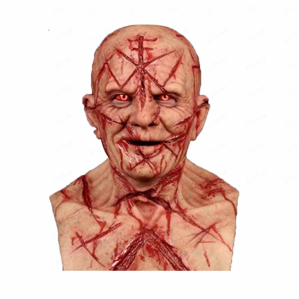 Creepy Halloween Mask Halloween Scary Zombie Face Mask Latex Cosplay