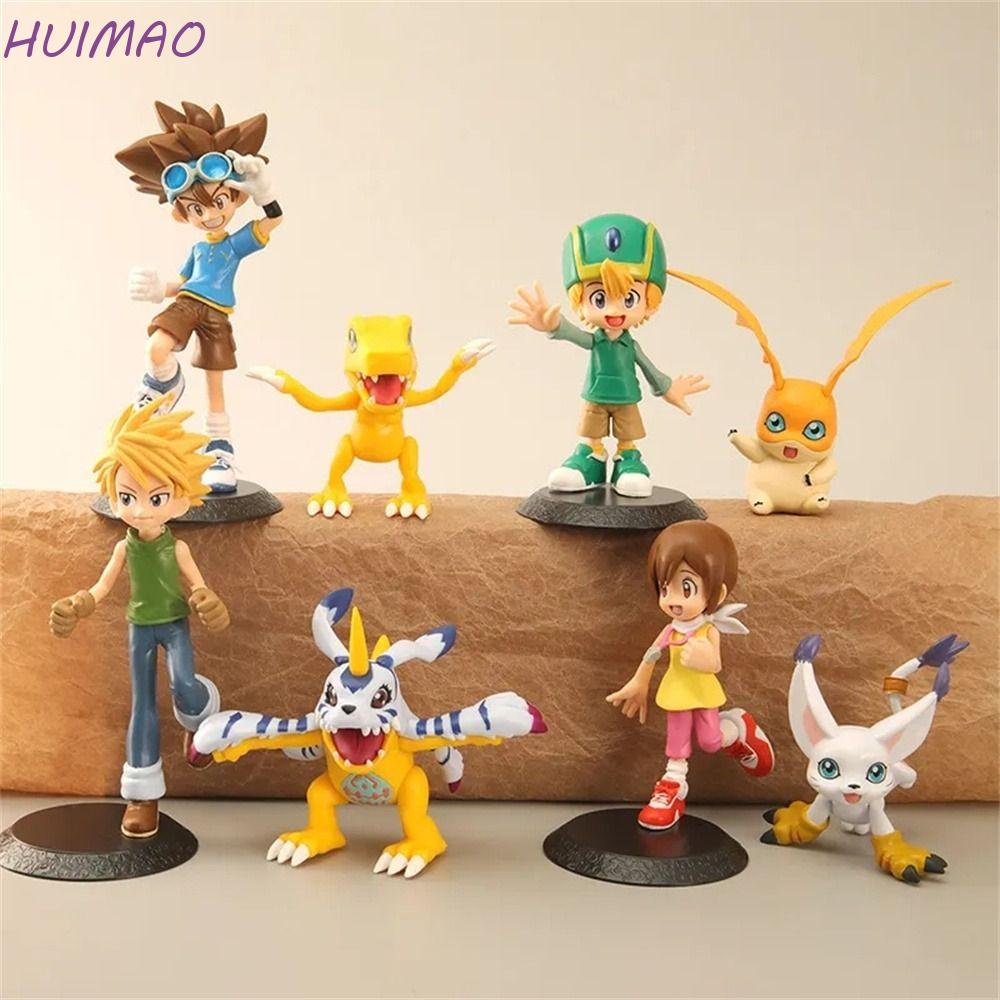 Huimao ฟิกเกอร์ Digimon Action Figure, Tail Beast Agumon Ishida Digimon Adventure Figure, Kids Toy Patamon Yamato Gabumon 8-17 ซม. Friends Gifts