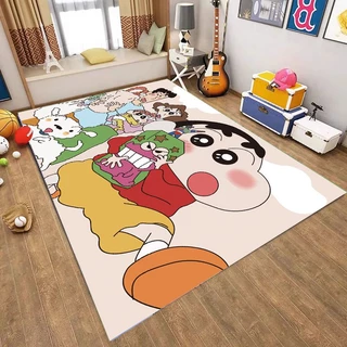 พรมปูพื้น ลายการ์ตูนชินจังน่ารัก สําหรับห้องนอนเด็ก ห้องนั่งเล่น