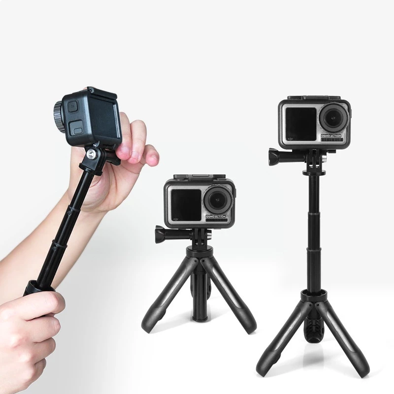 ขาตั้งกล้องเซลฟี่แบบยืดได้ สำหรับ GoPro Hero 11 10 9, DJI Osmo Action 3, Insta 360 X3 thumbnail 3