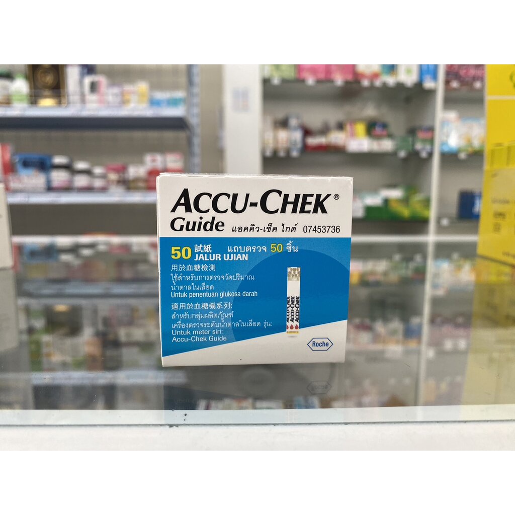 แถบตรวจ ACCU-CHEK GUIDE STRIP 50'S