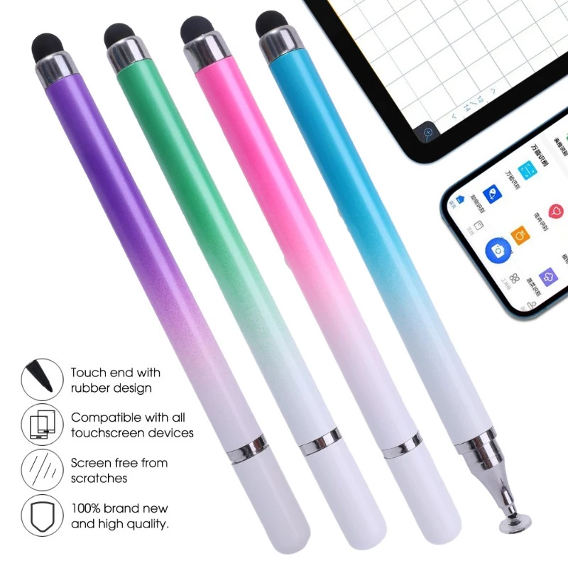 🔥ส่งไวจากไทย🔥 2 in 1 ปากกาสไตลัส หน้าจอสัมผัส แบบหัวคู่ เข้าได้กับ Android Smart Phone และแท็บเล็ต for Android I.OS thumbnail 3