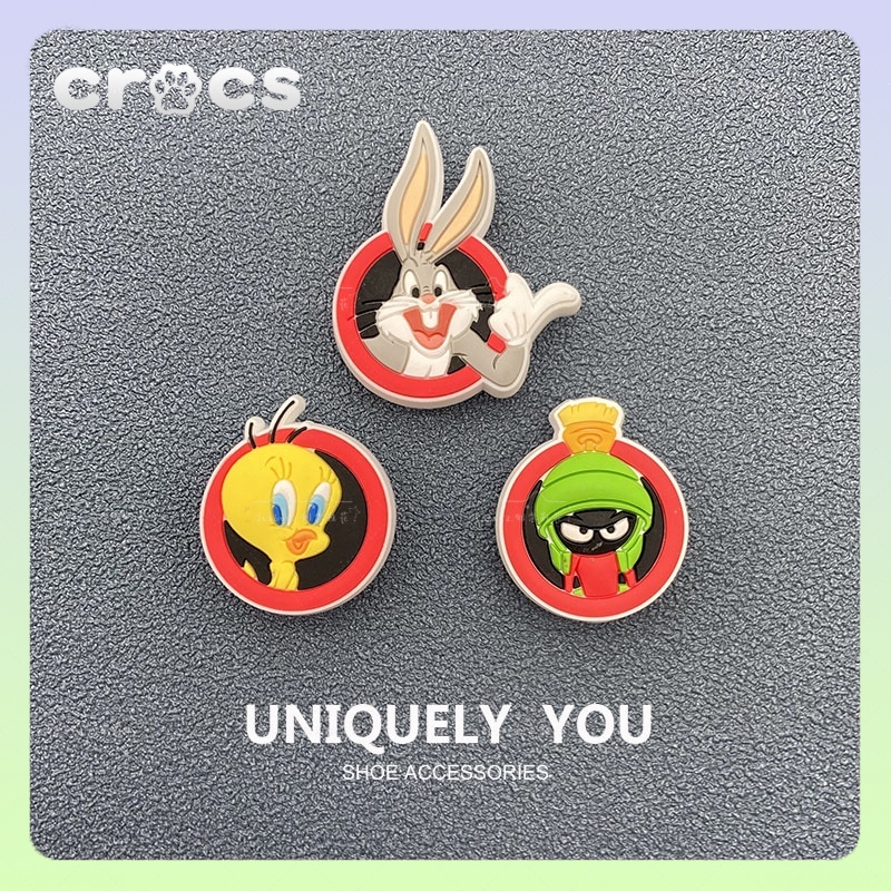 jibbitz crocs อุปกรณ์เสริมหัวเข็มขัด ตัวติดรองเท้า crocs รูปดอกไม้ สําหรับรองเท้า jibbitz crocs เกาหลี