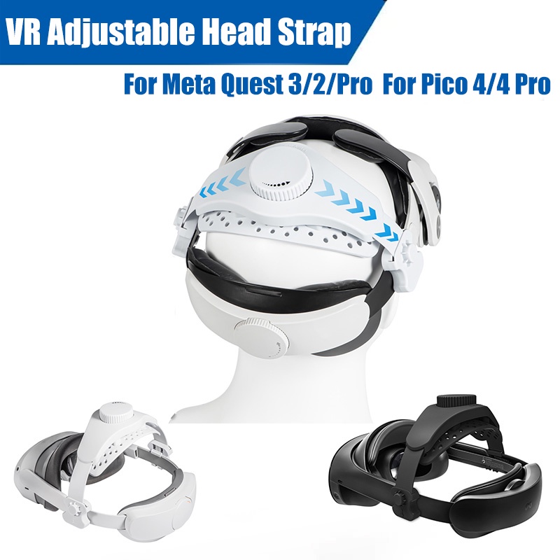 สายรัดศีรษะ ปรับได้ สําหรับ Meta Quest 3 Quest 2 Quest Pro Pico 4 Pro VR