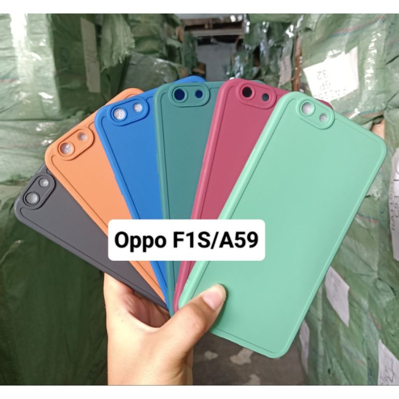 เคส Oppo F1S/A59 -Softcase Pro Camera Silicone Macaroni ล ่ าสุด