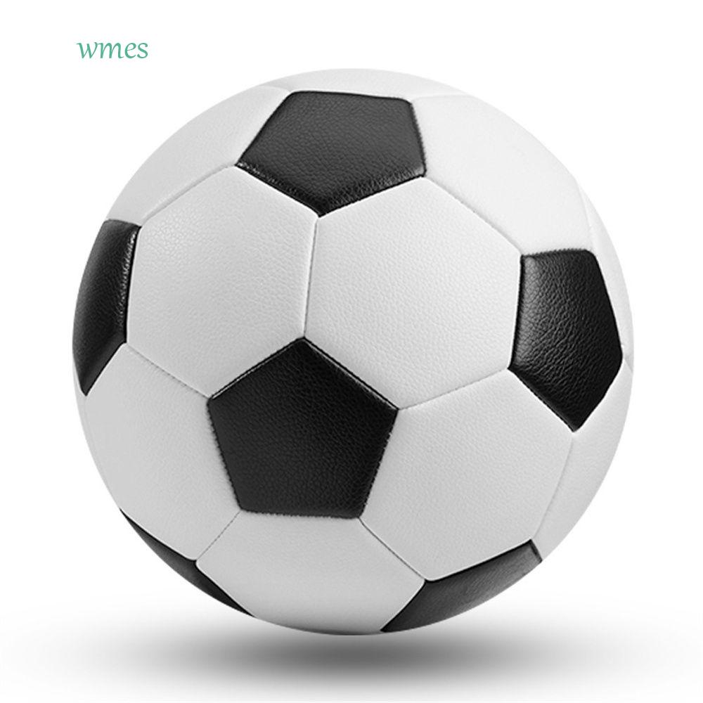 Wmes1 ลูกบอลฟุตบอล PVC นิ่ม ไซส์ 5 สีดํา สีขาว สําหรับเด็ก ผู้ใหญ่ ราคา ถูกที่สุด ดีลบีเคเค