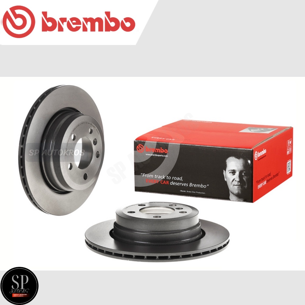 BREMBO จานเบรคหลัง BMW 7 Series E65 (730i) (HC) '05-08 / 09 B268 11 / ราคา 1ใบ