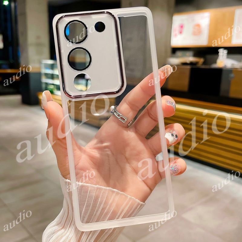 เคสโทรศัพท์มือถือ ซิลิโคนนิ่ม ใส กันรอยเลนส์กล้อง สําหรับ Vivo V29e V30 V29 Pro Lite V29Pro 5G 2024 V 29 E 30 Pro Lite 29e 29Pro VivoV29e VivoV30Pro