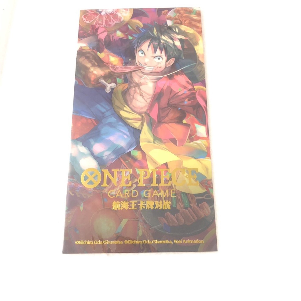 Bandai การ์ดวันพีซวันพีซ OPCG การ์ดลูฟี่จีนตัวย่อ แพ็คเกจโปรโมชั่นโรงภาพยนตร์พิเศษปีใหม่ เวอร์ชั่นของแท้