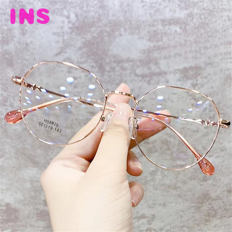 [พร้อมส่ง] แว่นตาสายตาสั้น -0°-50°-100°-150°-200°-250°-300°-350°-400°แว่นตาแฟชั่น สไตล์เกาหลี ป้องกันแสงสีฟ้า สําหรับผู้ชาย และผู้หญิง
