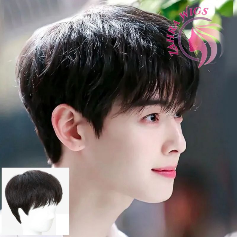 WIG สําหรับผู้ชายเกาหลีพร้อมBANGS