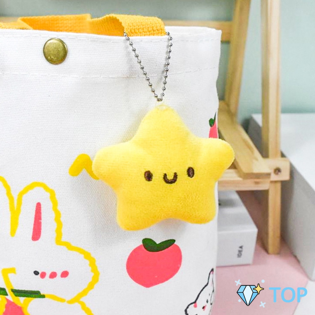 พวงกุญแจรูปดาวน้อยน่ารัก สําหรับห้อยกระเป๋าเป้สะพายหลัง พวงกุญแจที่มีเสียง ตุ๊กตาดาว keychain