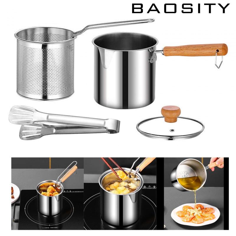 [Baosity] ชุดหม้อทอดเฟรนช์ฟรายส์ หม้อซุป เนย อเนกประสงค์ สําหรับทอด ทอด ไก่