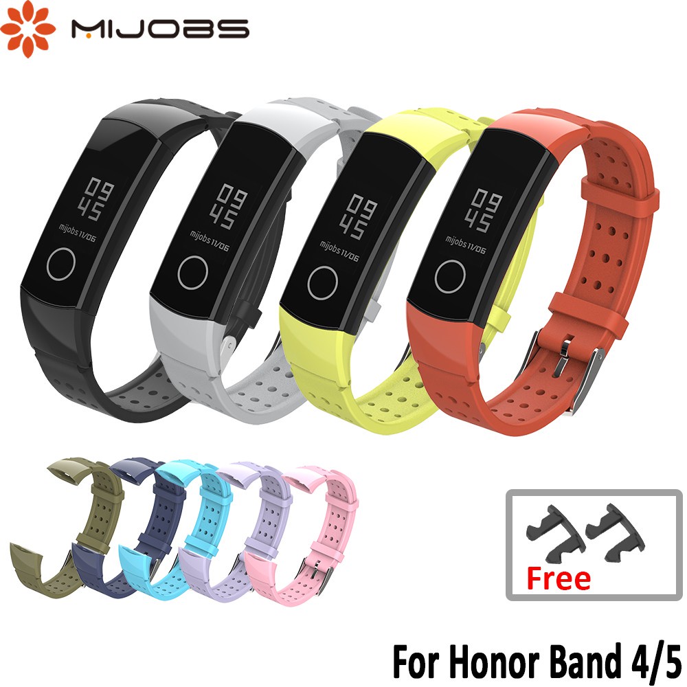 สายนาฬิกาข้อมือซิลิโคน แบบเปลี่ยน สําหรับ Honor Band 5 Honor Band 4 Huawei Honor 4