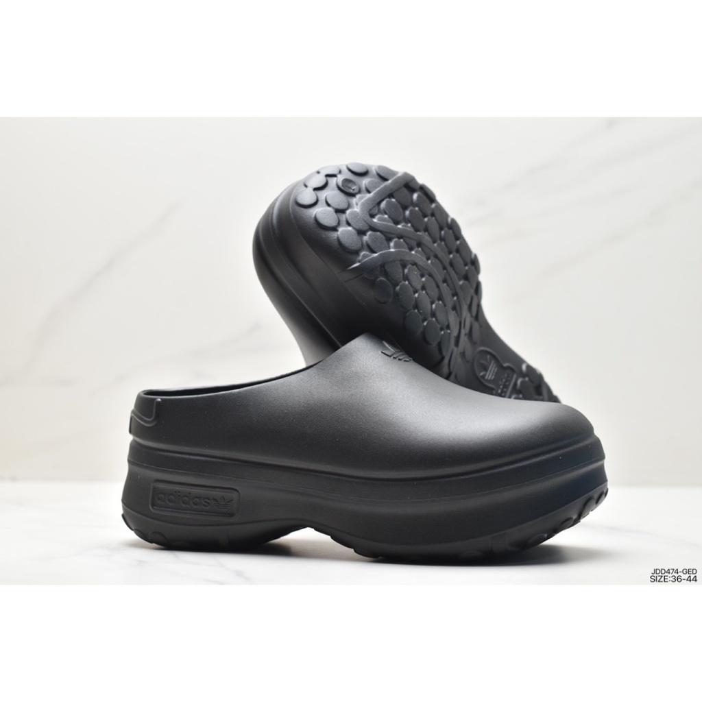 free shipping Adidas Adifom Stan Smith Platform MuleSand Black Unisex แฟชั่นรองเท้าแตะสบาย ๆdamping Authentic