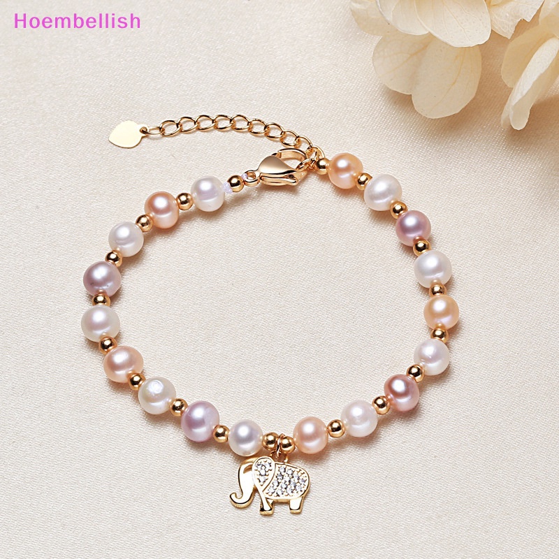 Hoe> สร้อยข้อมือ ประดับไข่มุก เพทาย สวยงาม ของขวัญ สําหรับผู้หญิง สาวน่ารัก ช้าง เสน่ห์ ปาร์ตี้ ปรับได้ เครื่องประดับเจ้าสาว