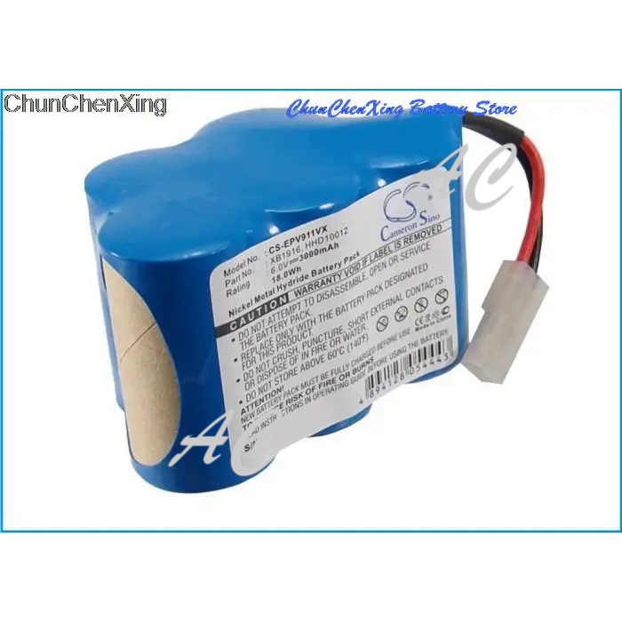 AC Cameron Sino 3000mAh Battery XB1916 for Euro Pro 2 Speed Cordless Sweeper, Shark V1911, V1911FS, 