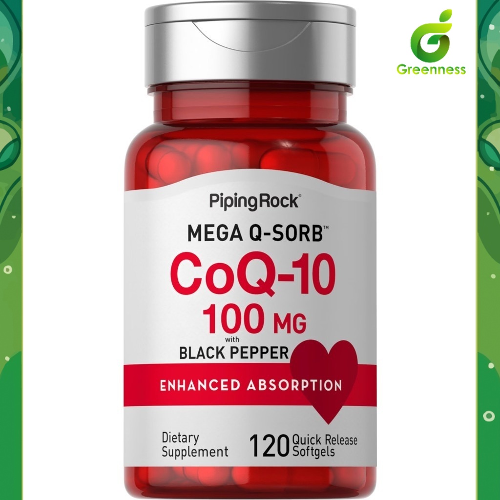 CoQ10 | Coenzyme Q10 100 mg. (120ซอฟต์เจล) โคเอนไซม์ คิวเท็น ♥️ ubiquinone