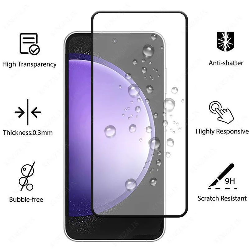 ฟิล์มกระจก นิรภัย Samsung S26 FE / S25 FE 5G / S24 FE 5G / S23 fe 5G ฟิล์มเต็มจอ ฟิล์มกันกระแทก