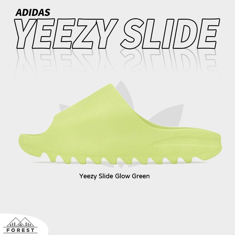 ของแท้100% Adidas Yeezy Slide รองเท้าแตะ Yeezy สี Bone , Glow Green , Onyx , Resin , Flaxรองเท้าแตะ