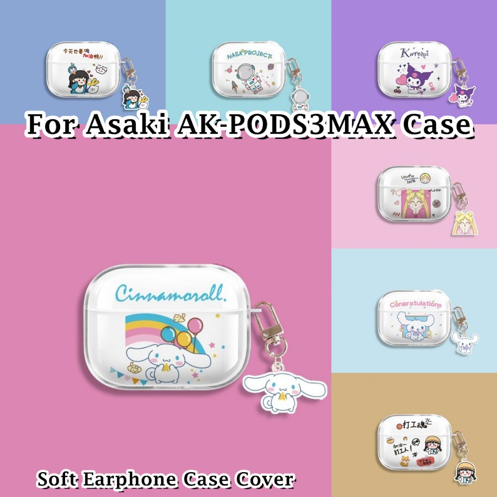 【ของแท้】เคสหูฟัง ซิลิโคนนิ่ม ลายการ์ตูนน่ารัก สําหรับ Asaki AK-PODS3MAX