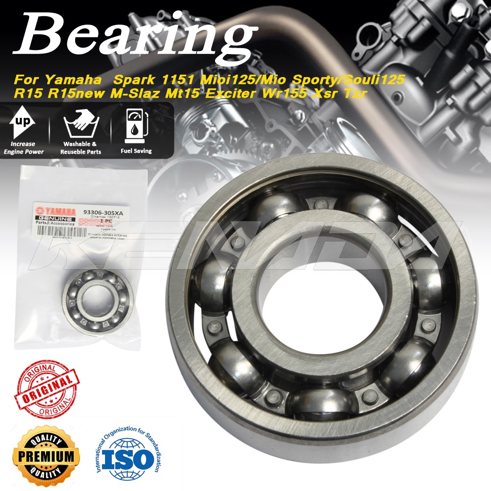 ลูกปืนข้างข้อแท้ ซ้าย ขวา R15 R15NEW M-SLAZ MT15 EXCITER WR155 XSR TZR VR-R TZM อะไหล่แท้เบิกตรงYAMAHA