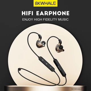 Bkwhale BX-02 กีฬาวิ่งหูฟัง HiFi หูฟังแบบมีสายบลูทูธ 5.0 หูฟังพร้อมไมโครโฟนชุดฟังเบสหนักแน่น