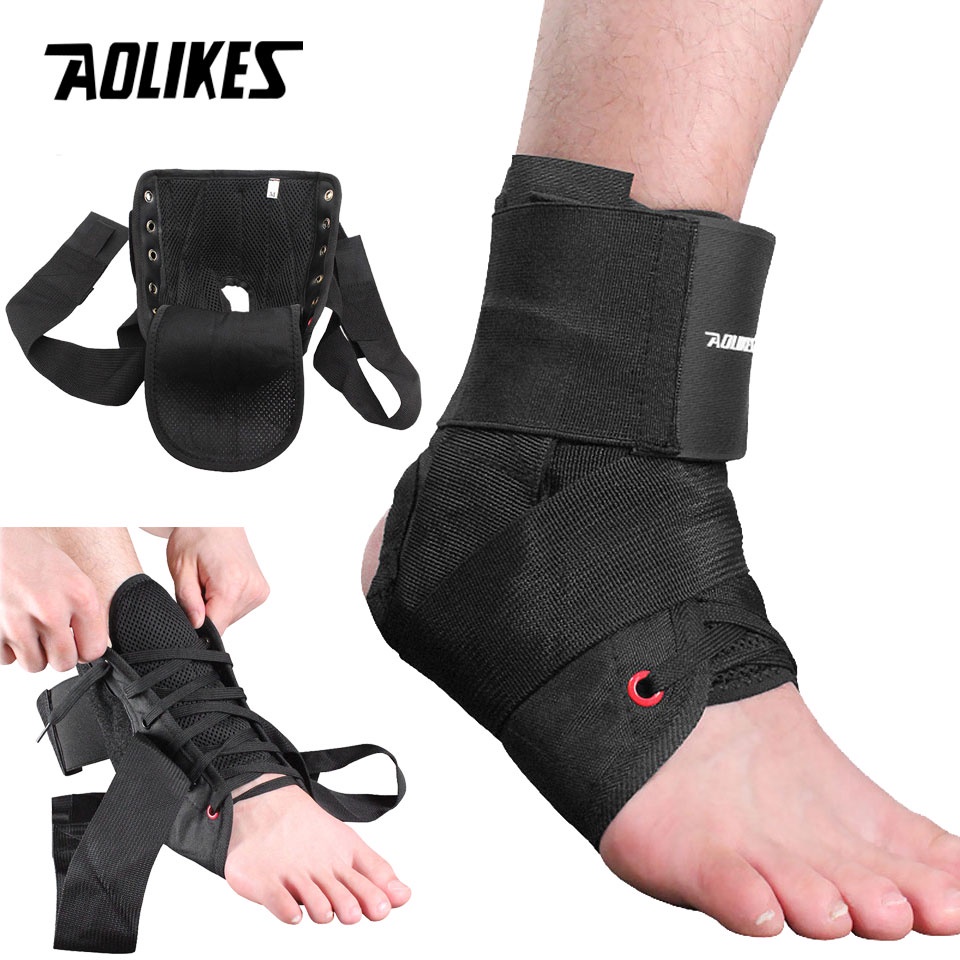 Aolikes 1 ชิ้น ทางการแพทย์ ลูกไม้ขึ้น สนับข้อเท้า พยุงข้อเท้า สามชั้น ป้องกัน เฝือก กีฬา ป้องกันข้อเท้า รั้ง