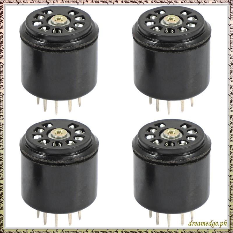 [SKG] 4x 9Pin Bakelite Vacuum Tube Socket Saver base สําหรับ 12AX7 12AU7 ECC82 ECC83 แอมป์, 4 ชิ้น