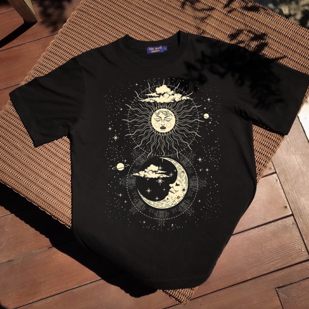 แฟชั่น คอกลมเเขนสั้น SunMoon N063 B890