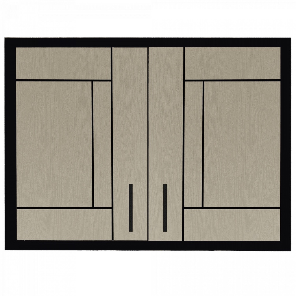 GlobalHouse CLOSE ตู้แขวนคู่ UPVC LABARIS ขนาด  86x66cm. สีเบจ สินค้าของแท้คุณภาพดี