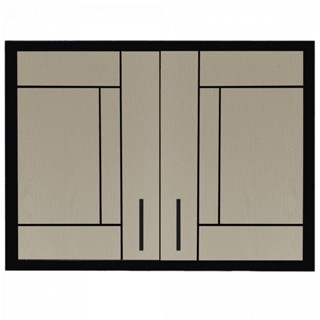 GlobalHouse CLOSE ตู้แขวนคู่ UPVC LABARIS ขนาด  86x66cm. สีเ…