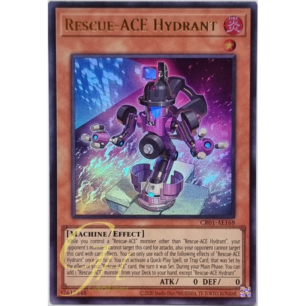 Yugioh [CR01-AE168] Rescue-ACE Hydrant (Ultra Rare)