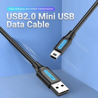 Vention USB 2.0 Mini 2A 480Mbps สายเคเบิลข้อมูล USB สําหรับกล้อง Mp3 Mp4