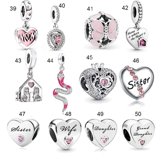 P จี้ Rose Silver 925 จี้เพชร Family Mother Sisters