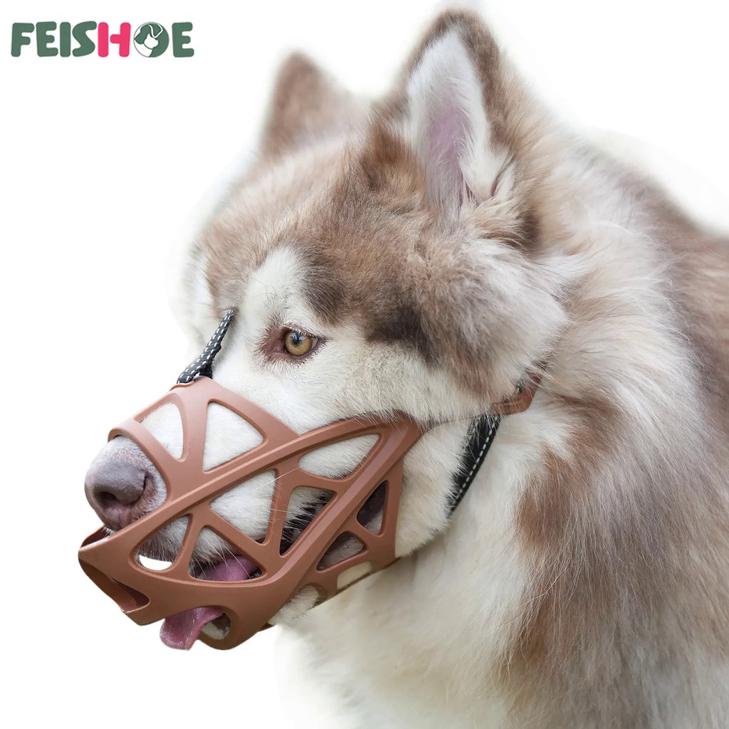 Breathable Dog Muzzles Anti Biting Chewing Pet Mouth Mask Small Medium Large Dogs Mouth Cover Traini
