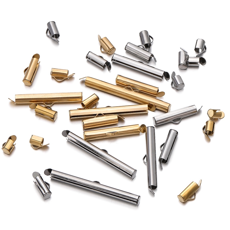 St. kunkka หัวเข็มขัดสเตนเลส 6-40 มม. สําหรับทําเครื่องประดับ DIY 10 ชิ้น