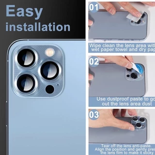 กระจกกันรอยกล้อง for iPhone 13 11 17 pro max Case iPhone 11 15 pro max 14 12 13 pro max 11 pro Mini เลนส์เกราะแบบบูรณากา