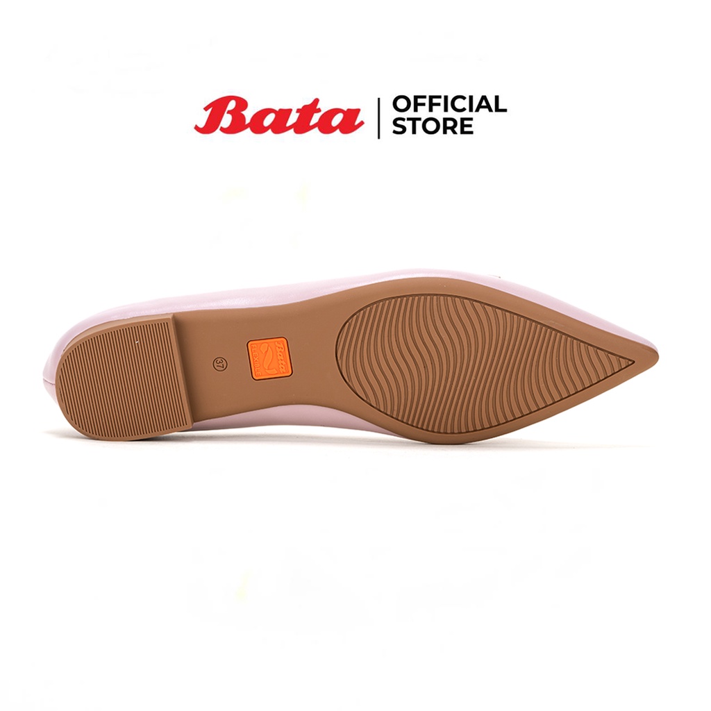 Bata บาจา Flexible รองเท้าคัทชูแบบสวม รองรับน้ำหนักเท้า ส้นแบน สวมใส่ง่ายดีไซน์หรู สำหรับผู้หญิง สีชมพู 5505880 สีดำ 5506880