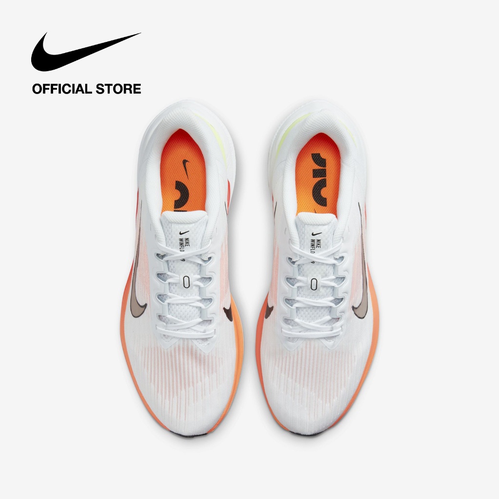 รองเท้าวิ่งผู้ชาย Nike AIR Winflo 9 - สีขาว  หลวม