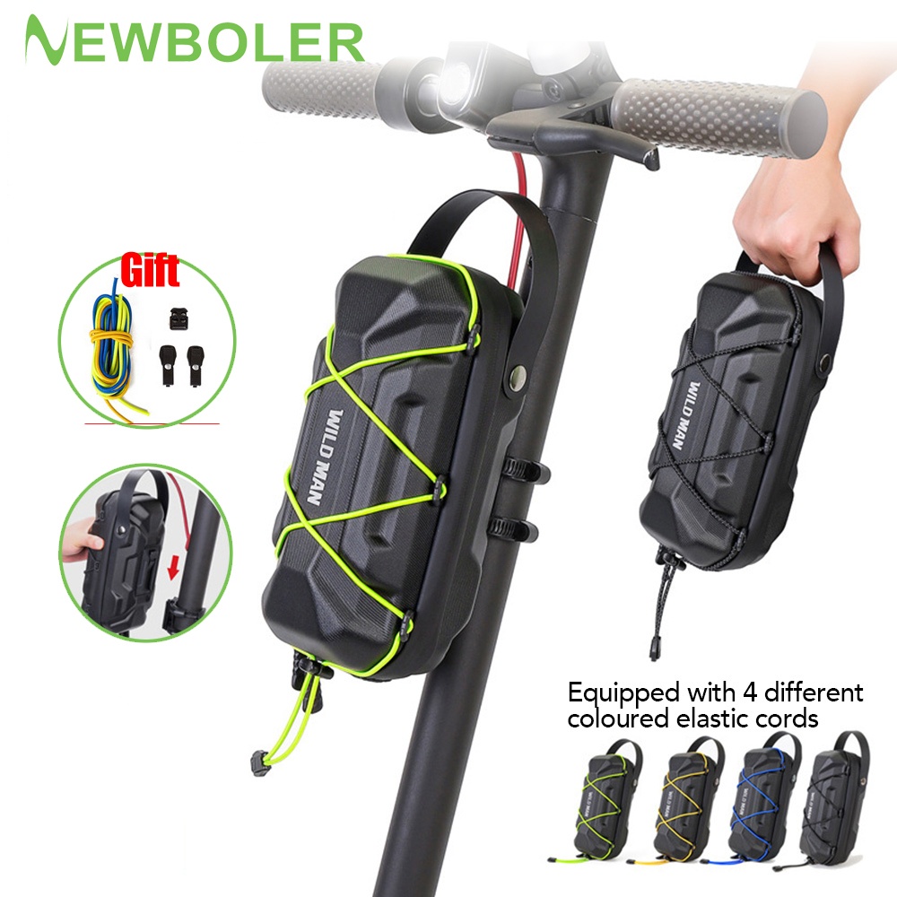 Newboler กระเป๋าสกูตเตอร์ไฟฟ้า EVA แบบแข็ง กันน้ํา ปลดเร็ว ขนาด 2 ลิตร