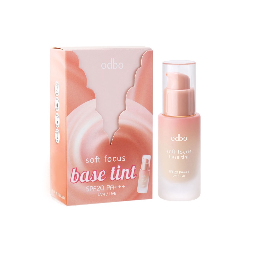 ของแท้·ส่งด่วน·ถูก Odbo Soft Focus Base Tint SPF20 PA+++ #OD4004 : โอดีบีโอ ซอฟท์ โฟกัส เบส ทินท์ เบสสำหรับลงผิว dayse