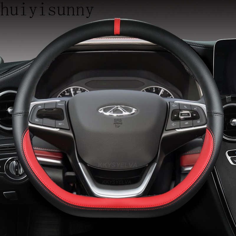Hys พวงมาลัยรถ 38 ซม.สําหรับ Chery Tiggo 8 Arrizo 5 Pro Gx 5x eQ7 Chery Tiggo 7 Pro 2018 2019 2020 อ