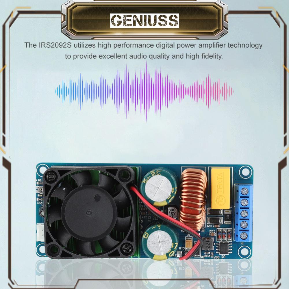 [geniuss.th] Irs2092s โมดูลขยายเสียงโมโน Class D HIFI 500W สําหรับซับวูฟเฟอร์รถยนต์