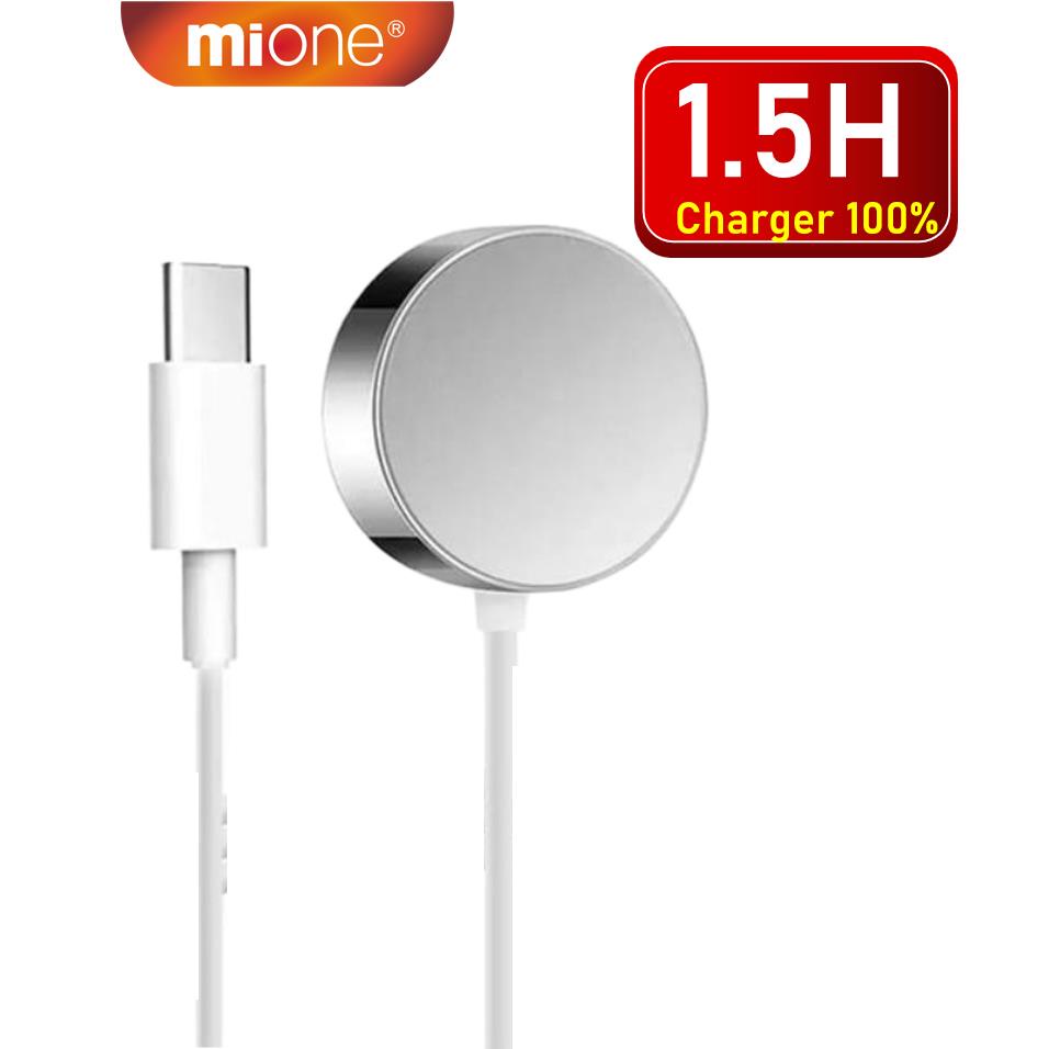 Mione แท่นชาร์จนาฬิกาข้อมือไร้สาย Type C แบบแม่เหล็ก สําหรับ APP Watch 9 8 7 6 Ultra Samsung Watch