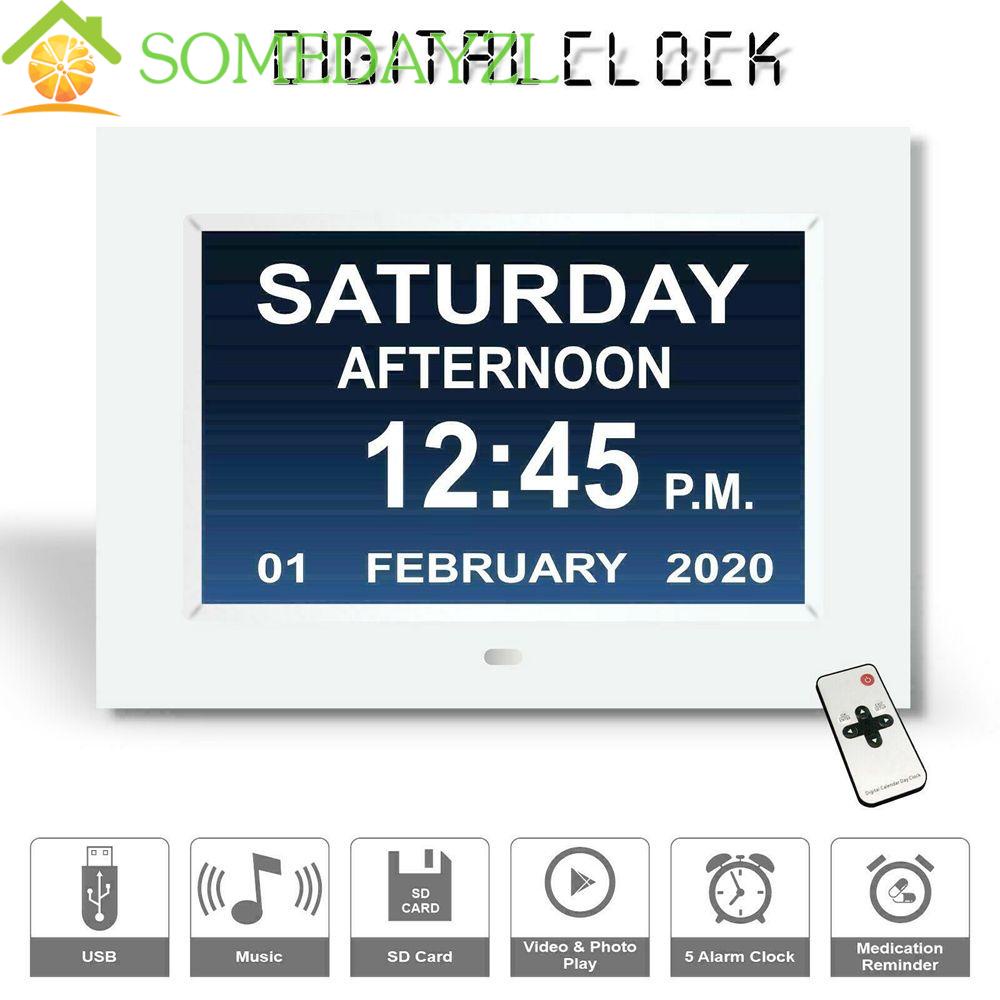 Somedayzl นาฬิกาปลุกดิจิทัล หน้าปัดตัวอักษร ขนาดใหญ่
