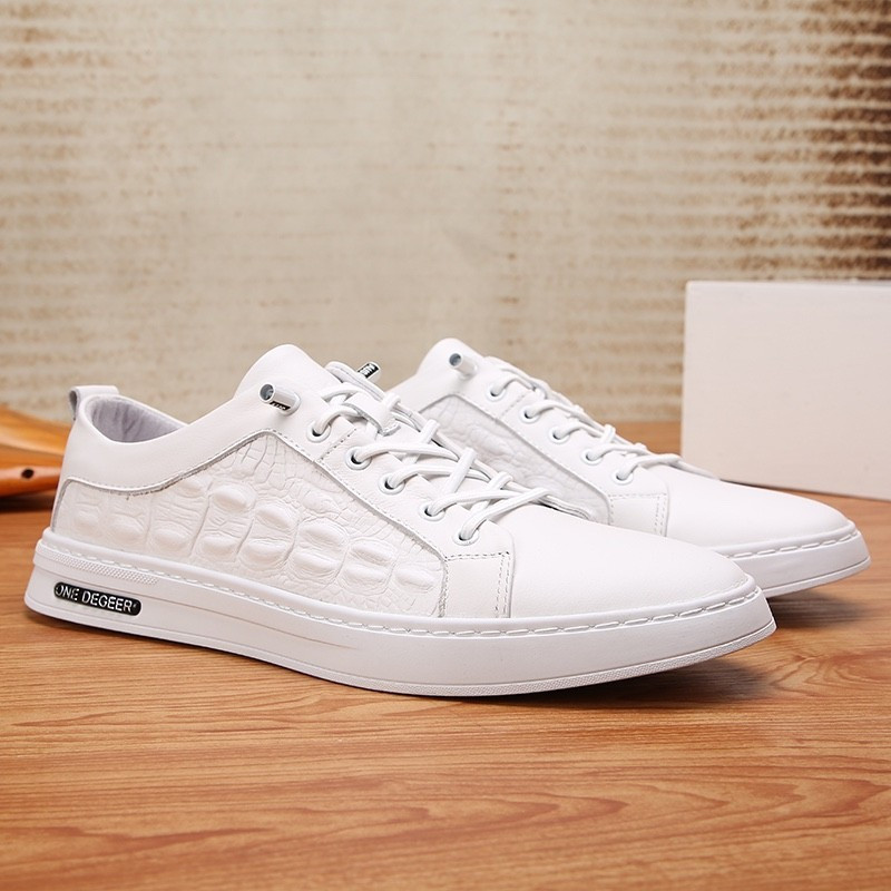 รองเท้าผู้ชาย Ecco แบบสบายสำหรับทำงาน หนัง รองเท้าผ้าใบ SHY41612 ZAGG