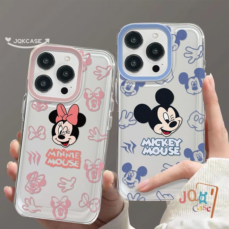 Mickey เคสคู่ Minnie สำหรับ Infinix Smart 8 5 7 6 Plus Pro 30 20 8HD 12 40i 30 9 11 30i Spark GO 20 10 โปร่งใส เคส
