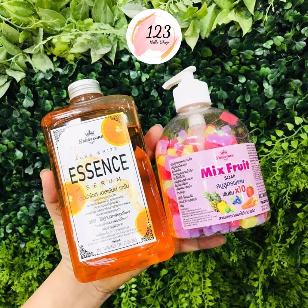 S Skin Care Mix Fruit Soap สบู่สูตรพิเศษเข้มข้น 10 เท่า 1 Set ✨